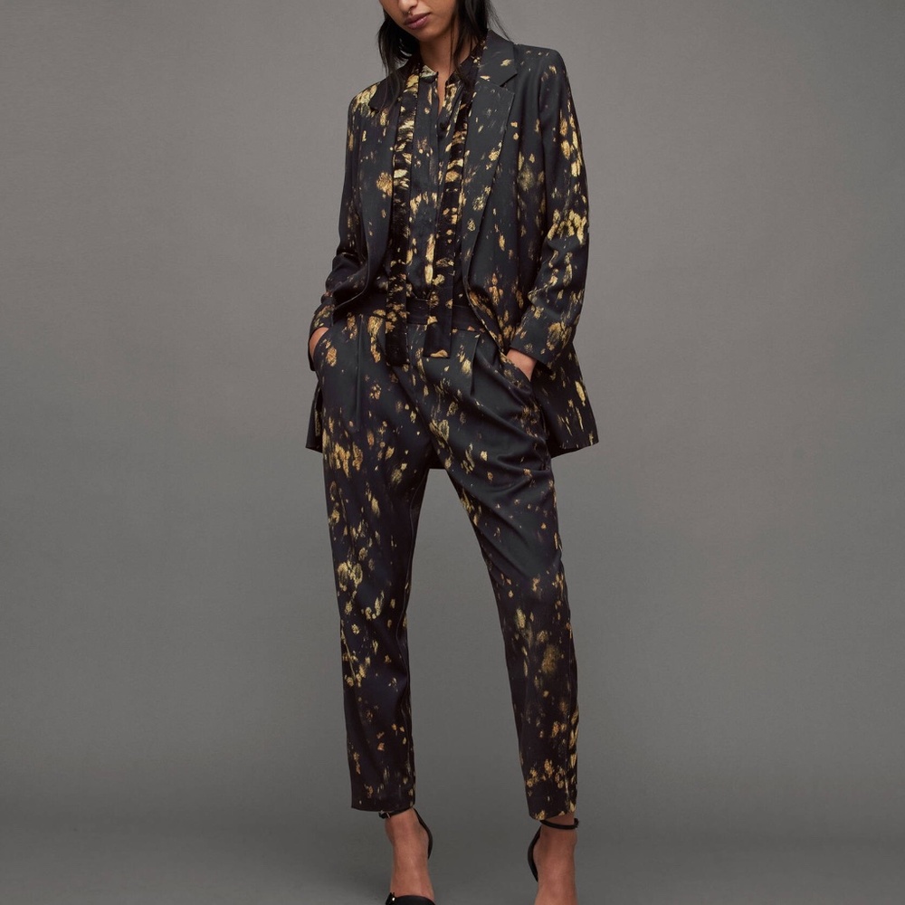 AllSaints Mid-Rise Tapered Trousers Aleida Ronnie